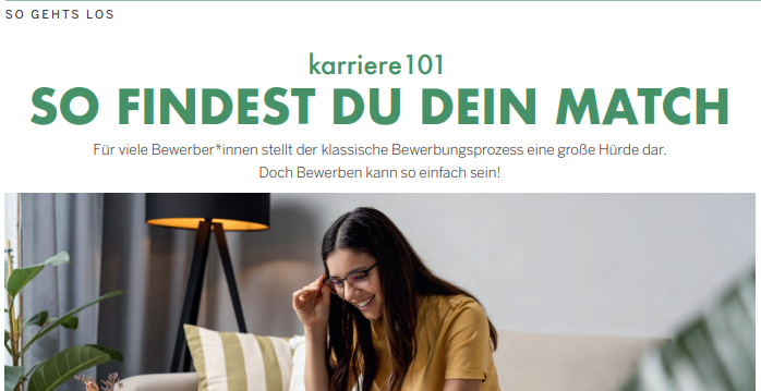 PRESSEECHO - karriere 101: So findest du dein Match im "geht los!"-Magazin